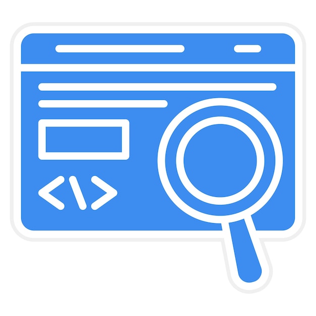 Vector Design Code Testing Icon Style