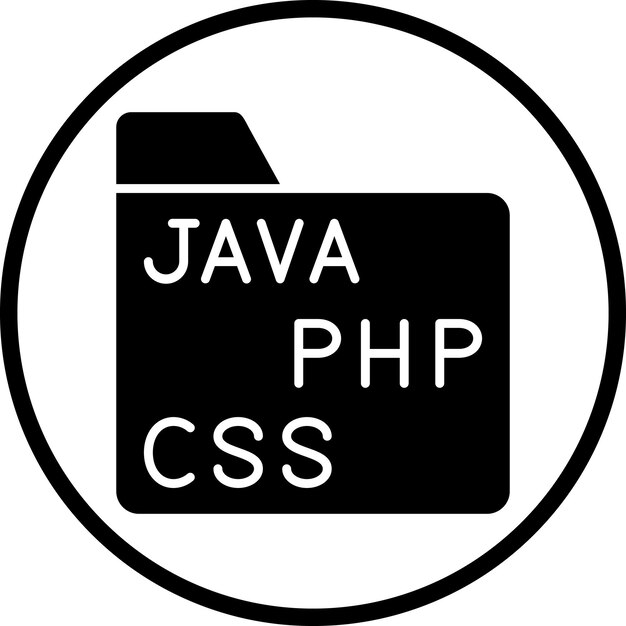 vector design coding folder icon style
