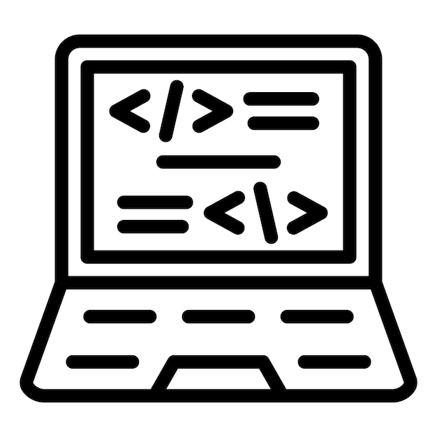 Vector Design Coding Icon Style