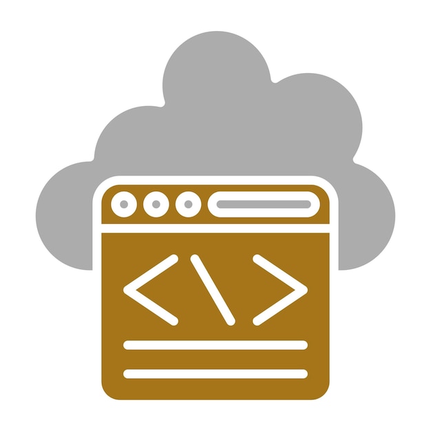 Vector Design Coding Icon Style