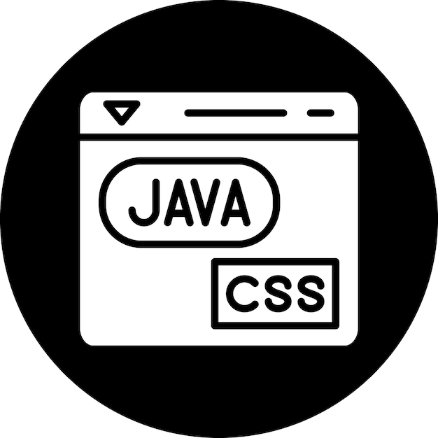 vector design coding language icon style