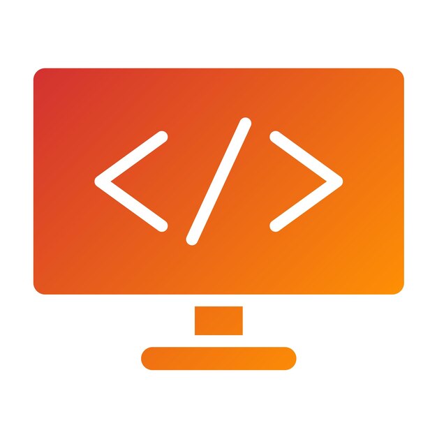 vector design coding symbols icon style