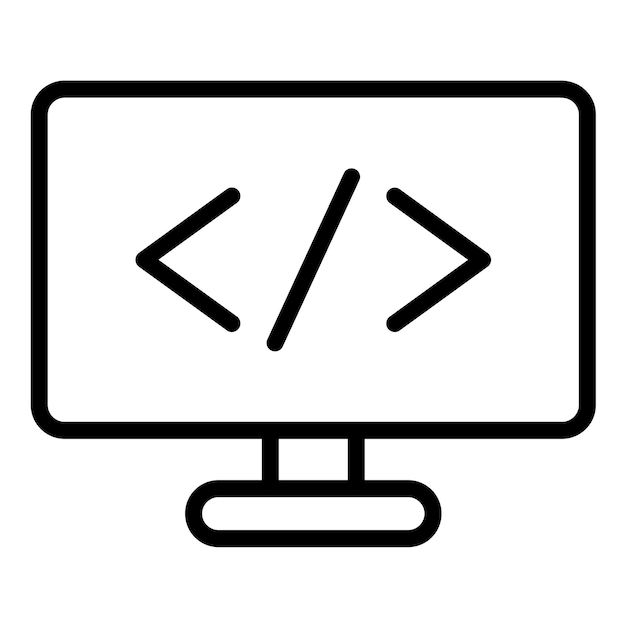 vector design coding symbols icon style