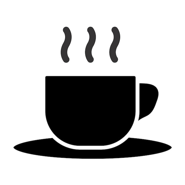Векторный дизайн стиля иконы кофе