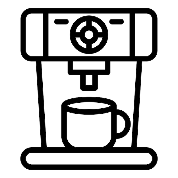 Vector Design Coffee Machine Icon Style