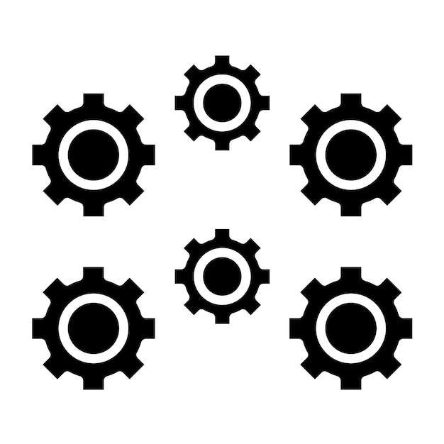 Vector Design Cog Icon Style