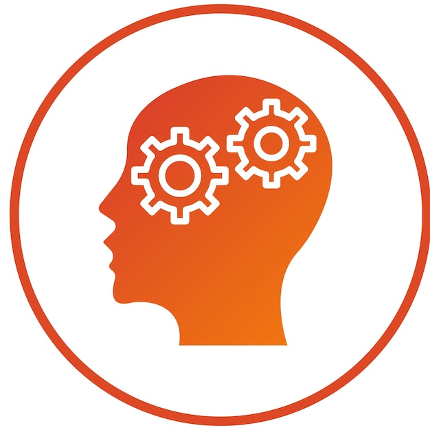 Vector Design Cognitieve Icon Stijl