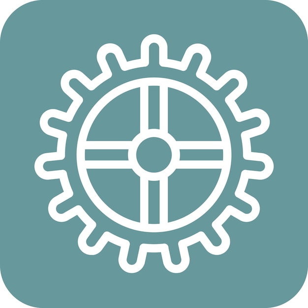 Vector vector design cogwheel icon style