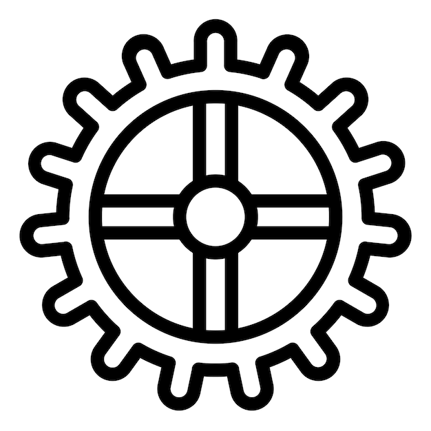 Векторный дизайн Cogwheel Icon Style