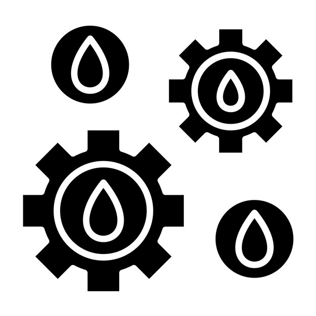 Векторный дизайн Cogwheel Icon Style