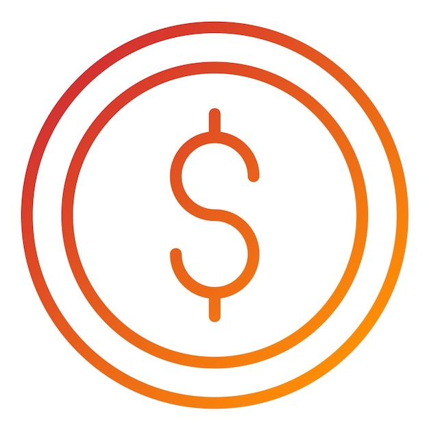 Vector Design Coin Icon Style