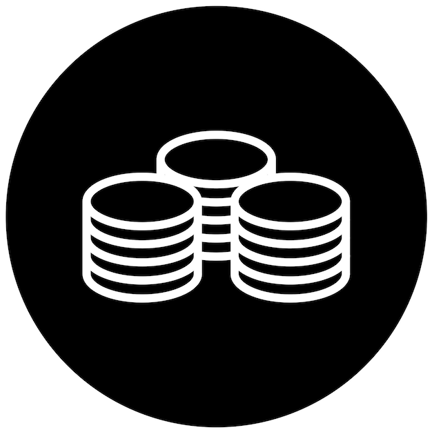 Vector Design Coin Icon Style