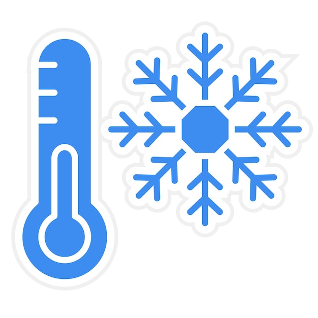 Vector vector design cold icon style