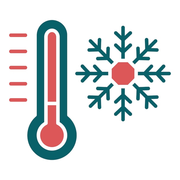 Vettore stile di icona fredda di progettazione vettoriale