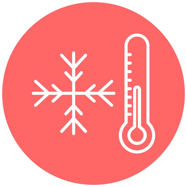 Vector vector design cold icon style