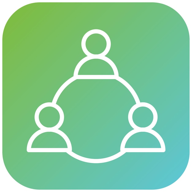 Vector Design Collaboration Icon Style (Icon stijl voor vectorontwerp)