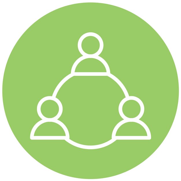 Vector Design Collaboration Icon Style (Icon stijl voor vectorontwerp)