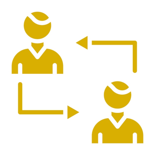Vector Design Collaboration Icon Style (Icon stijl voor vectorontwerp)