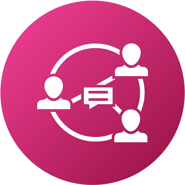 Vector Design Collaboration Icon Style (Icon stijl voor vectorontwerp)