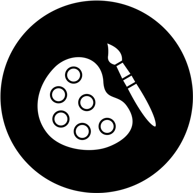 터 디자인 컬러 팔레트 아이콘 스타일
