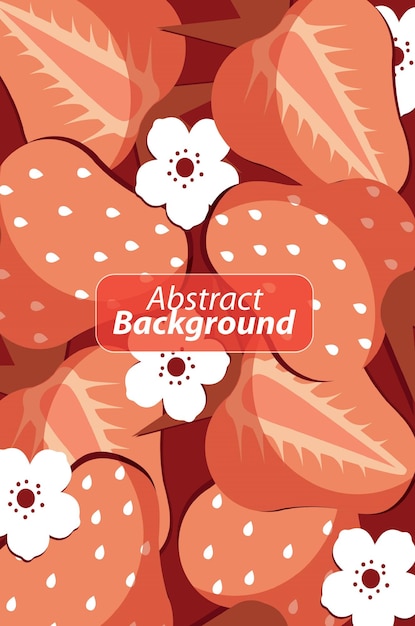 Vector design of colorful floral background