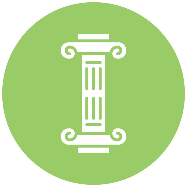 Vettore stile di icona della colonna di progettazione vettoriale