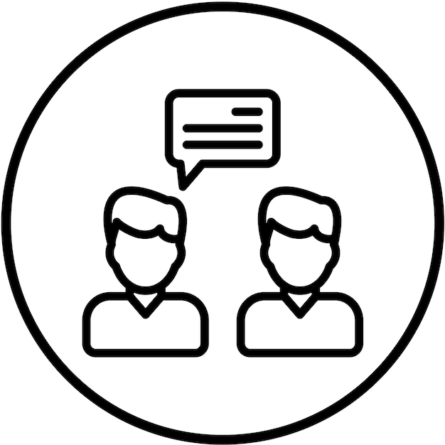 Векторный дизайн коммуникационного стиля иконки