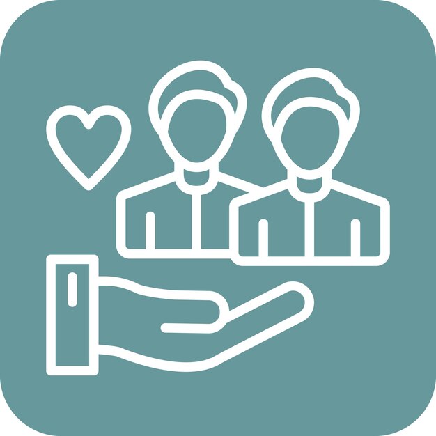 Vector Design Community Service Icon Style