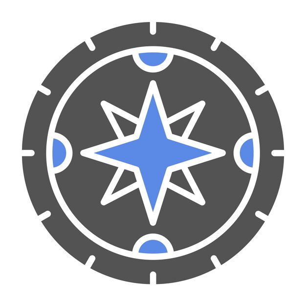 Vector design compass icon style