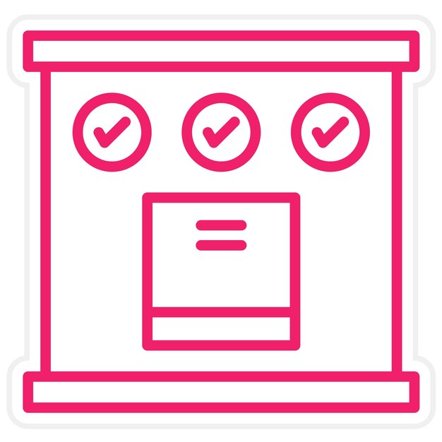 Vector Design Complete Project Icon Style