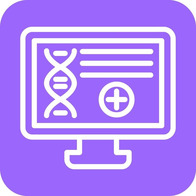 Vector vector design computational biology icon style