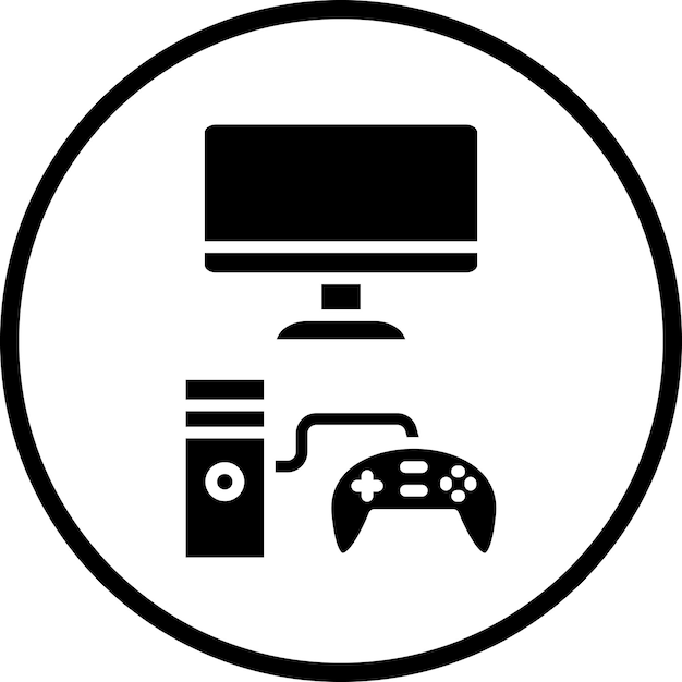 ベクトルデザイン コンピュータゲーム アイコン スタイル