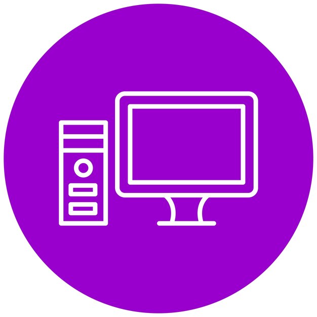 터 디자인 컴퓨터 아이콘 스타일
