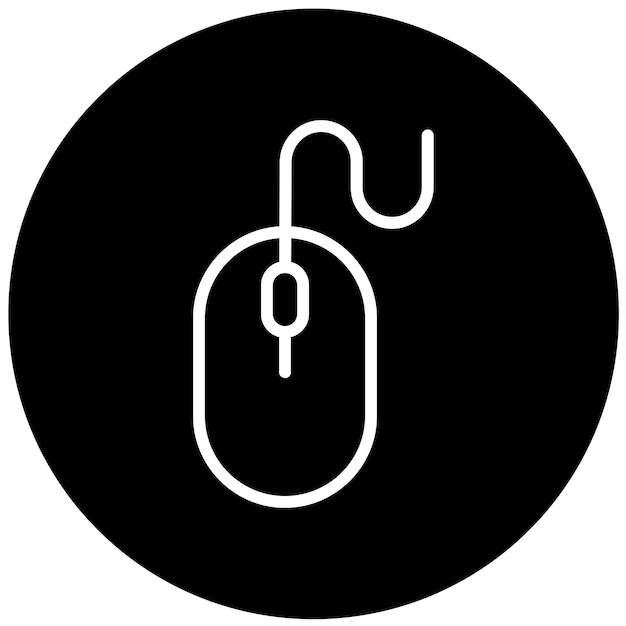 Vector Design Computer Mouse Icon Style