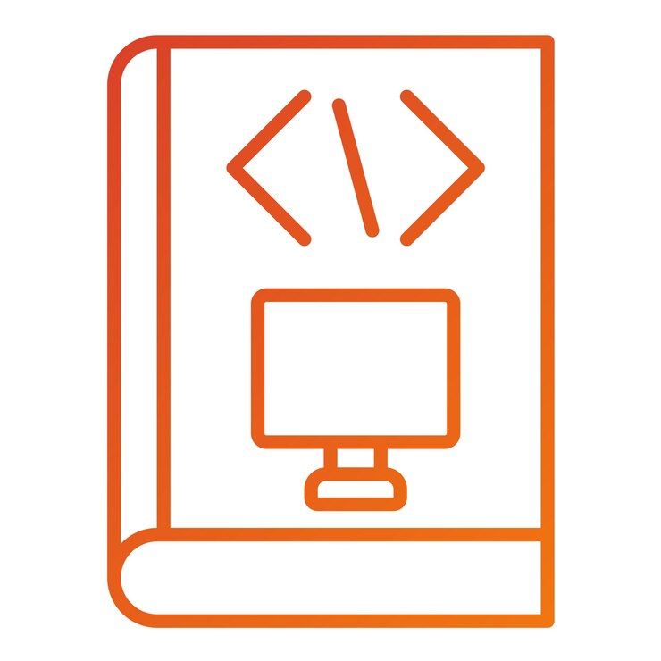 Vector vector design computer science course icon style