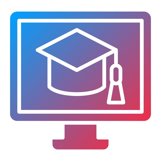 Vector Design Computer Science Degree Icon Style