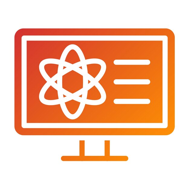 Векторный дизайн Икона стиля информатики