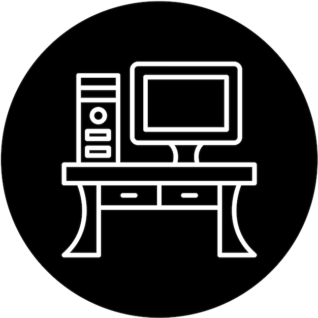 Стиль иконки векторного дизайна компьютерной таблицы