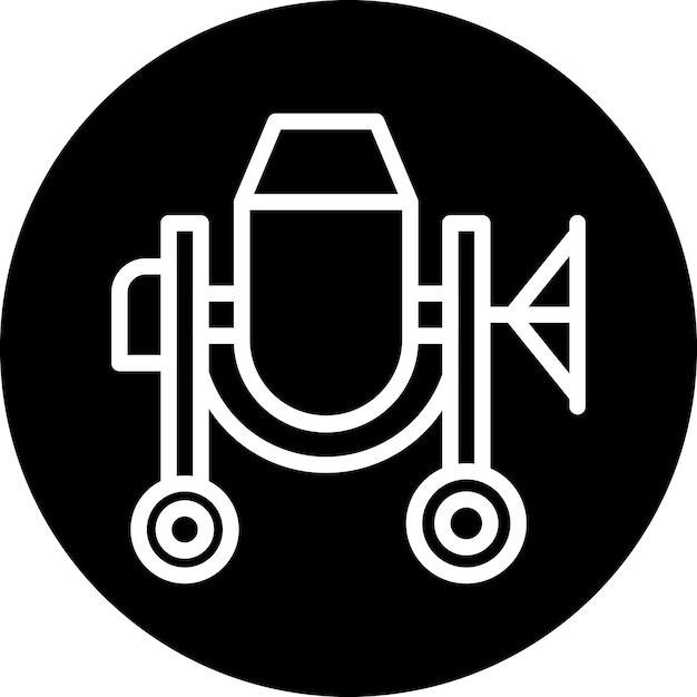 Vector Design Concrete Mixer Icon Style