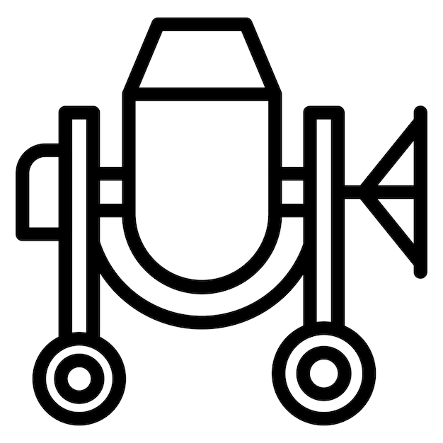 Vector Design Concrete Mixer Icon Style