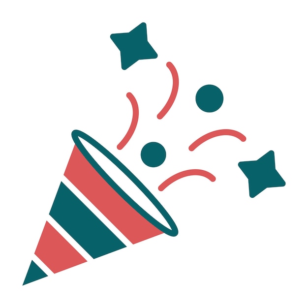 Vector Design Confetti Icon Stijl