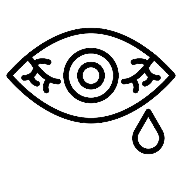 Vector vector design conjunctivitis icon style