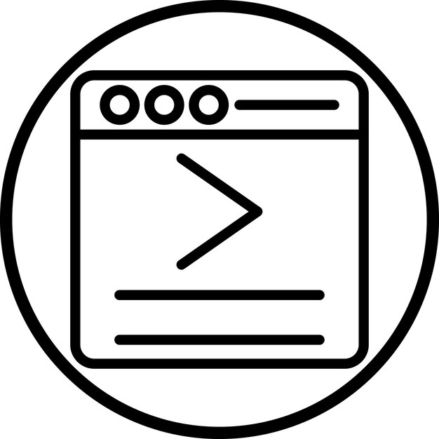 vector design console command line stroke circlesvg style