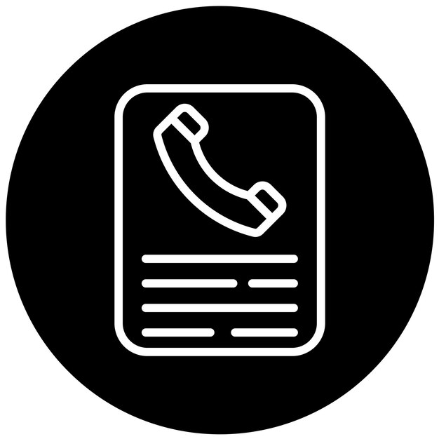 터 디자인 연락처 양식 아이콘 스타일