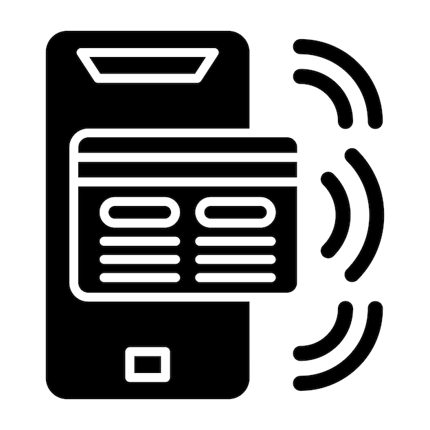 Vector Design Contactless Payment Icon Style
