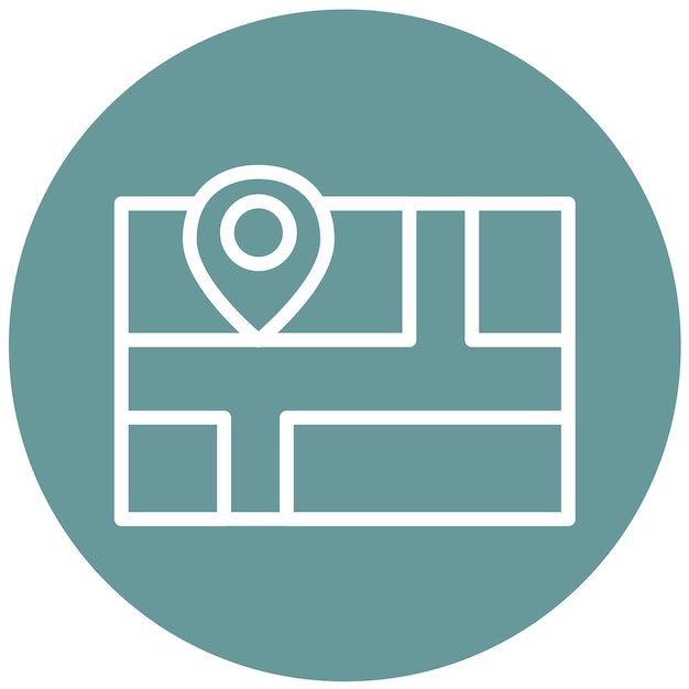 Vector Design Content Cartography Icon Style