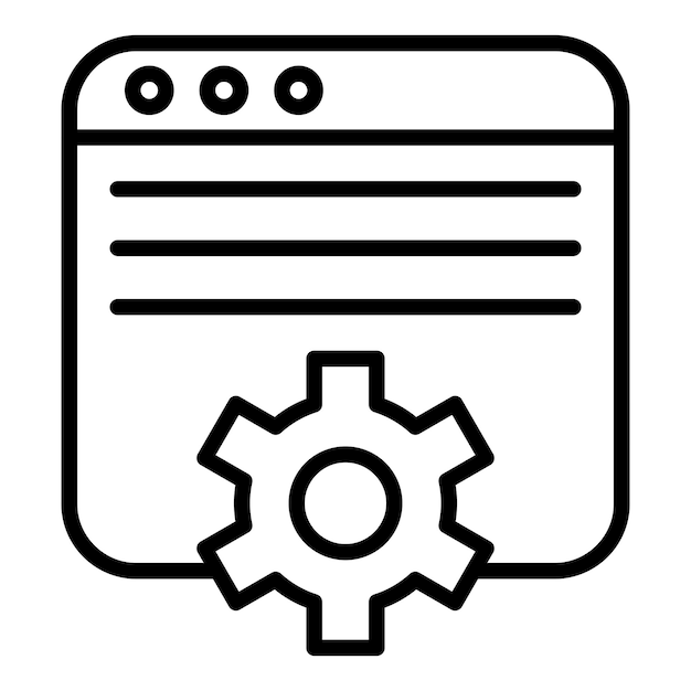 Vector Design Content Management Icon Style