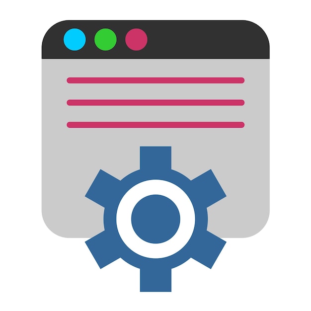 Vector vector design content management icon style
