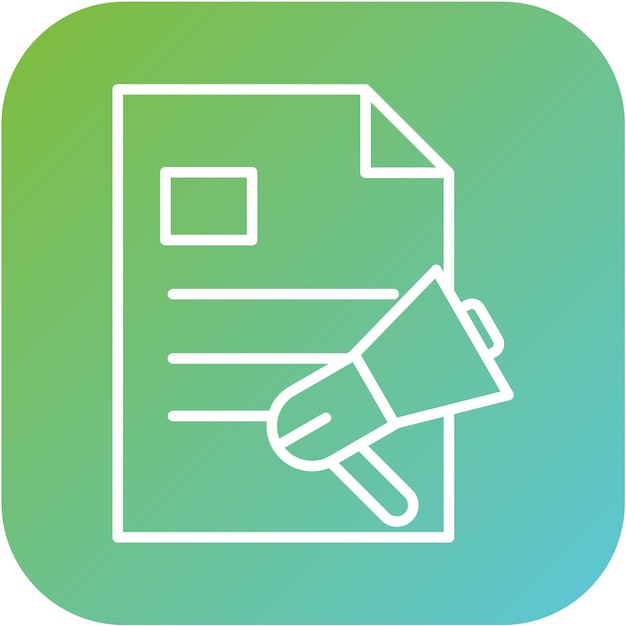Vector Design Content Marketing Icon Stijl