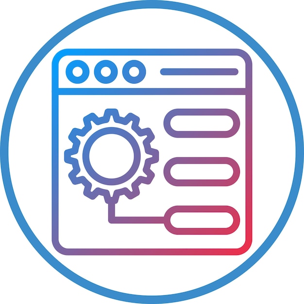 Vector Design Control Panel Icon Style